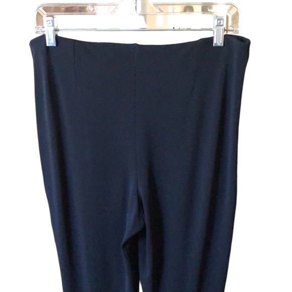 MODA INTL Black pull on pants romantic goth witchy rayon Business casual Office - Picture 4 of 6